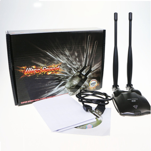 3000MW High Power Signal USB Wireless WIFI Adapter 2 Antenna 802.11bgn 150Mbps Ralink 3070 ► Photo 1/1