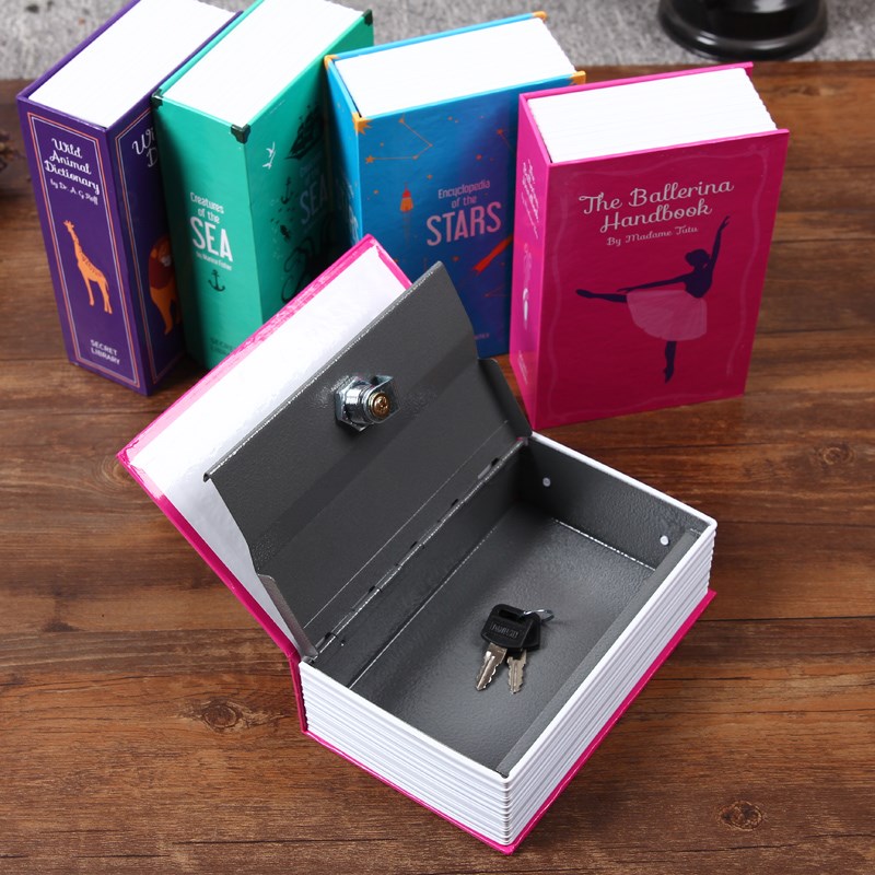 Book Safe Lock Secret Hidden Cash Money Box Jewellery Security Storage 