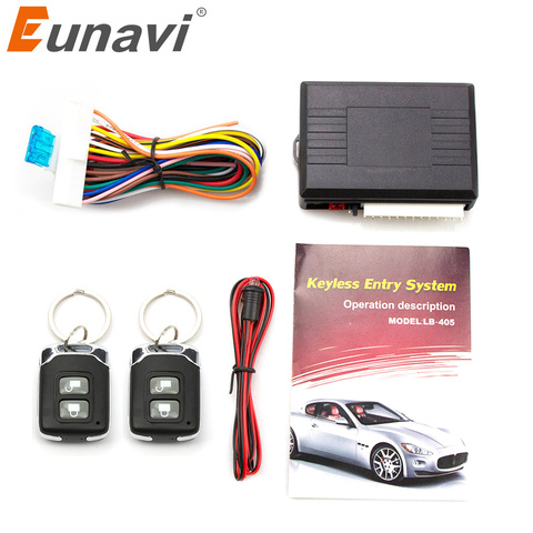 Eunavi Universal Automobile Car Remote Central Kit Lock UnlocK Keyless Entry System Power Central Locking with Remote Control ► Photo 1/6