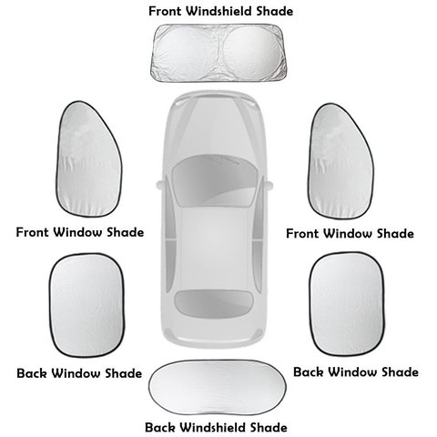 1 Pair Of Car Side Curtains, Car Curtain Sunshade And Sunscreen