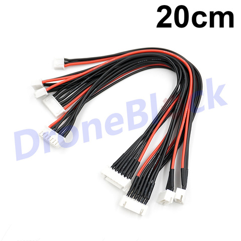 5Pcs LiPo Battery charging Extended line/Wire/Connector 22AWG 200mm JST-XH Balancer Silicone cable 2S 3S 4S 5S 6S 7S 8S ► Photo 1/2