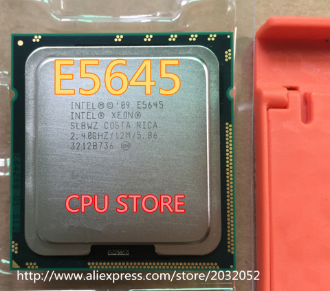 Intel Xeon Processor E5645 12M/Cache/2.4GHz/5.86 GT/s Intel QPI)LGA1366 Desktop CPU  e5645 ► Photo 1/1