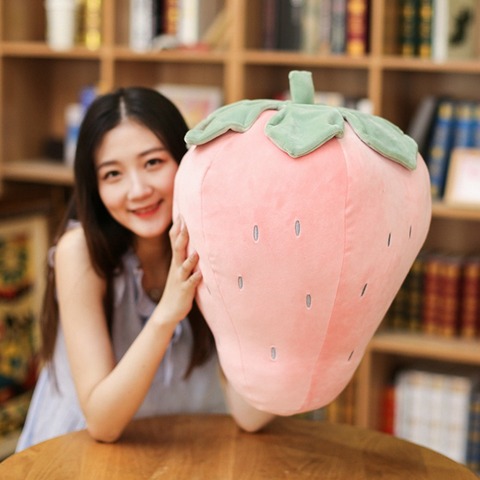 Soft Strawberry Pineapple Stuffed Pillow Sofa Cushion Fruits Plush Baby Toys For Children Birthday Gift for Kids Girls Friends ► Photo 1/6