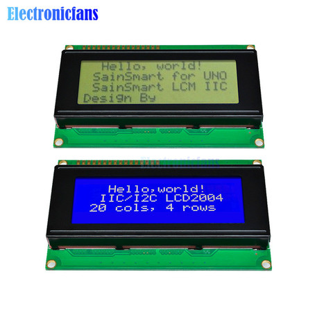 1PCS LCD Board 2004 20*4 LCD 20X4 3.3V/5V Blue/Yellow and Gree Screen LCD2004 Display LCD Module LCD 2004 for arduino ► Photo 1/6