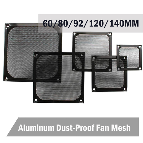 5 PCS Gdstime 140mm Fan Aluminum Dustproof Cover Dust Filter for PC Cooling Chassis Fans Grill Guard 60mm 80mm 90mm 120mm Fan ► Photo 1/6