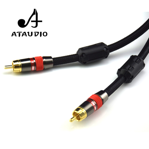 ATAUDIO 4N OFC 75ohm Hifi Digital Coaxial Audio Video Rca Cable Hi-end RCA to RCA Male Subwoofer Audio Cable 1m 2m ► Photo 1/6