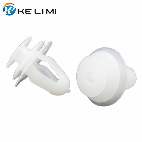 KELIMI White Door Trim Panel Clip Fasteners 67771-02030 For Toyota Plastic Retainers Rivets ► Photo 1/6