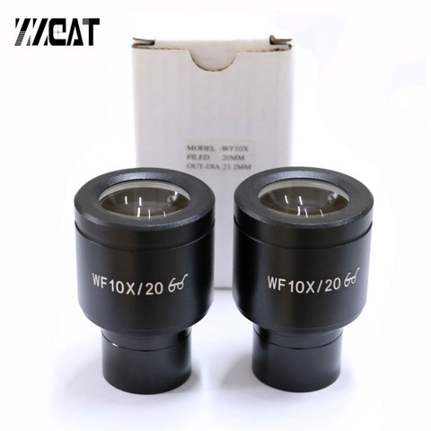 WF10X/20mm Mounting Size 23.2mm Eyepieces Super Wildfield Optical Lens Microscope Eyepiece for Biological Microscopes ► Photo 1/3