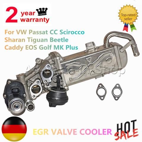 AP01 EGR VALVE COOLER For VW Passat CC Scirocco Sharan Tiguan Beetle Caddy EOS Golf MK Plus  03L131512BB 03L131512AT 03L131512CF ► Photo 1/6