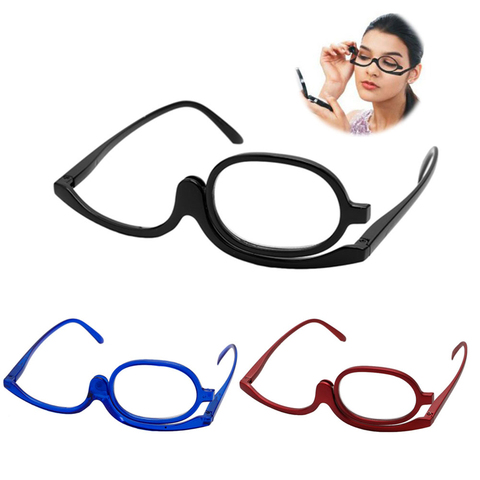 Women Magnifying Glasses Makeup Reading Glass Folding Eye Make Up Reading Glass PC Frame +1.0~+4.0 Resin Lens ► Photo 1/6