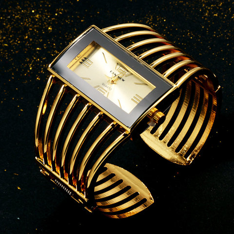 CANSNOW Womens Watch Luxury Fashion Rose Gold Bangle Bracelet Watch Women Dress Clock Female Lady Saati Girls Wristwatch Relojes ► Photo 1/6
