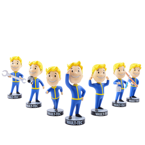 13CM Gaming Heads Fallout 4 Vault Boy TOY Bobbleheads Series 1 Animal Action Figure collectible model toys brinquedos Dolls ► Photo 1/6