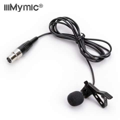 Professional Lavalier Lapel Tie Clip Unidirectional Condenser Microphone Mic For Shure Wireless BodyPack Transmitter 4 Pin XLR T ► Photo 1/4