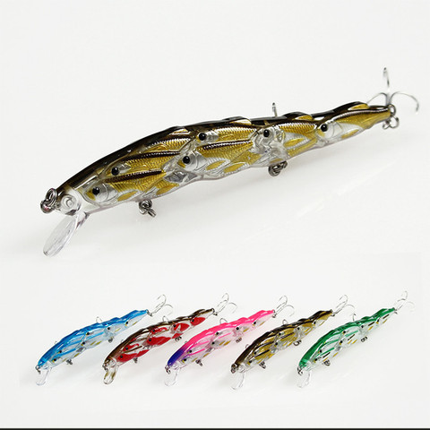 15g/12cmLong Casting Fishing Wobbler Minnow Swimbait Japan Fishing Hard Lure Jointed Crankbait Bass Pike Fish Herring Lure Hook ► Photo 1/4