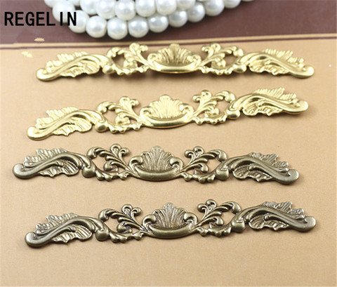 REGELIN Filigree Wraps Flower Connectors Metal Crafts Gift Decoration 20Pcs 6 color 7*78mm DIY Findings Jewelry Making ► Photo 1/3