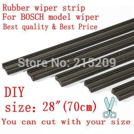 Free shipping Auto Car Vehicle Insert Rubber strip Wiper Blade (Refill) 6mm Soft 28