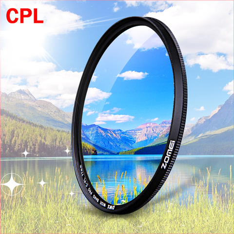 ZOMEI CPL Circular Polarizer  Camera filter for Canon Nikon DSLR  Camera lens 52mm/55/58/62/67/72/77/82mm ► Photo 1/5