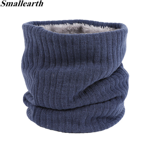 Unisex Winter Men Women Warm Knitted Ring Scarves Thick Elastic Knit Mufflers Children Neck Warmer Boys Girl Plush Scarf Collar ► Photo 1/6