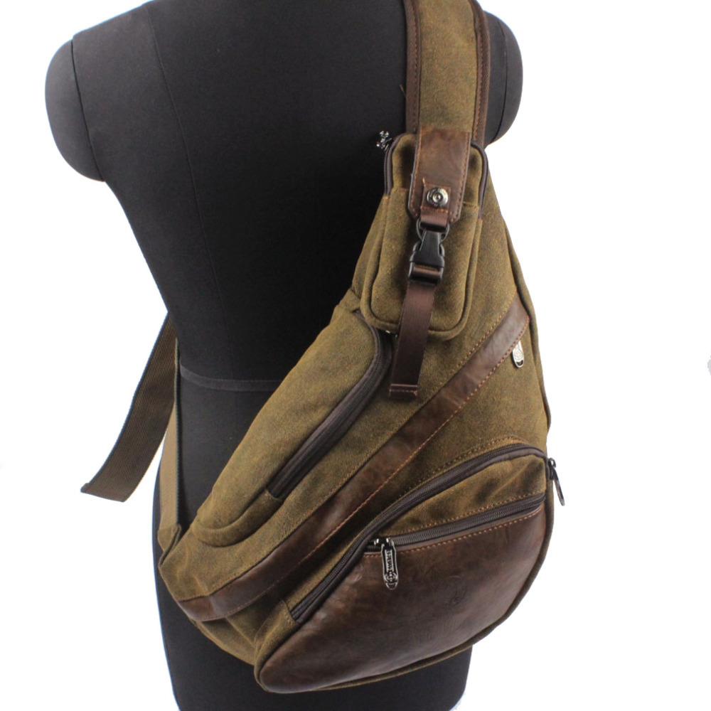 Men's Shoulder Bag Oxford Chest Bag Sling Crossbody Bag Casual Travel  Phone Bag