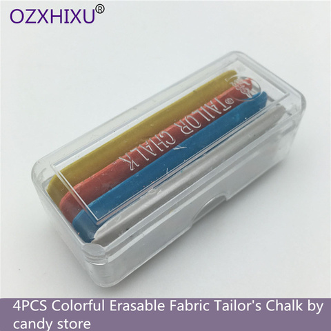 OZXHIXU 4PCS Colorful  Erasable Fabric Tailor's Chalk Dressmakers Chalk DIY Clothing Making Sewing Tools  AA7769 ► Photo 1/6