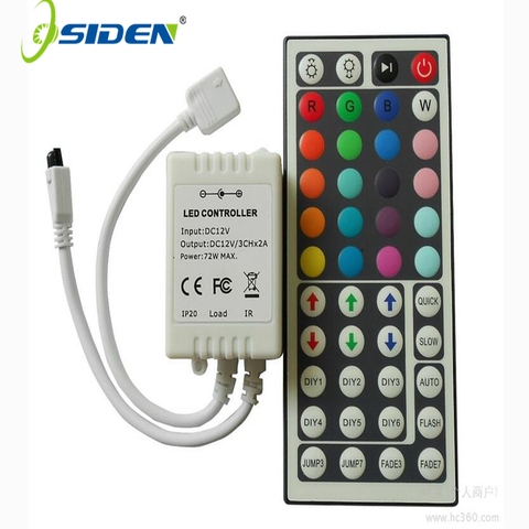Led Controller 44 Keys LED IR RGB Controler LED Lights Controller IR Remote Dimmer  DC12V 6A For RGB 3528 5050 LED Strip ► Photo 1/6