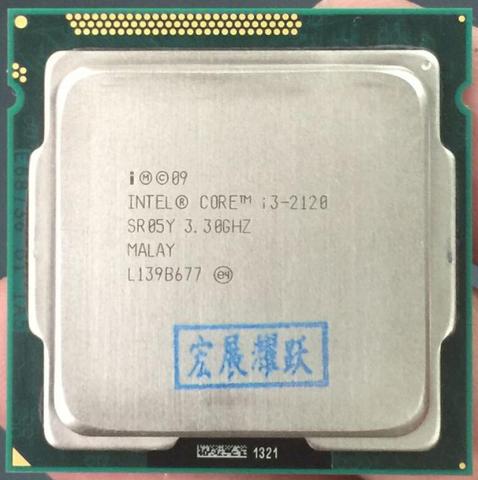 PC computer  Intel Core i3-2120  i3 2120  Processor (3M Cache, 3.30 GHz) LGA1155 Desktop CPU ► Photo 1/2