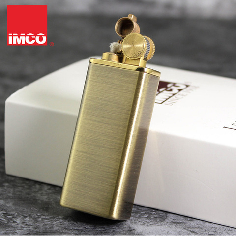 Genuine IMCO Kerosene Lighter Retro Brass Petrol Windproof Lighter Original Oil Gasoline Cigarette Lighter Cigar Fire Smoker ► Photo 1/6