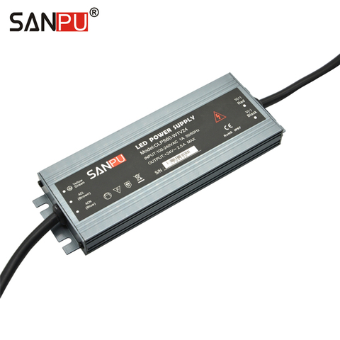 SANPU SMPS Switching Power Supply 24VDC 60W 2A 220V AC-DC 24V Lighting Transformer 24 Volt LED Driver Waterproof IP67 Thin Slim ► Photo 1/6