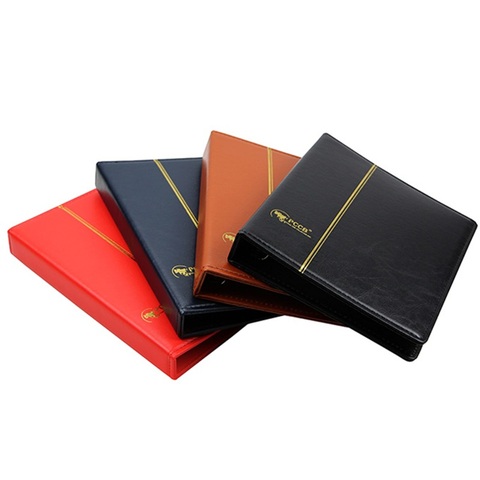 3 Hole leather empty coin album paper money Most 20 sheets Commemorative Coin Collection album Folder books books for coins ► Photo 1/6