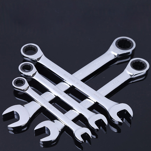 8-32mm Ratchet Combination Wrenches Set Hand Tools for Car Repair Ratchet Spanners A Set of Key ► Photo 1/5
