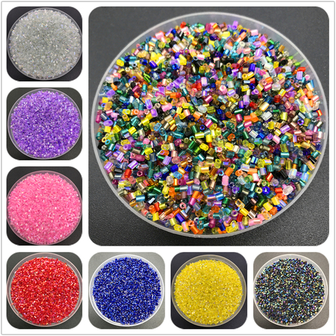 32Colors 800pcs Seed Beads Czech Cylindrical Glass Tube Bugle Beads For Necklace Bracelets Loose Beads DIY Jewelry Making ► Photo 1/6