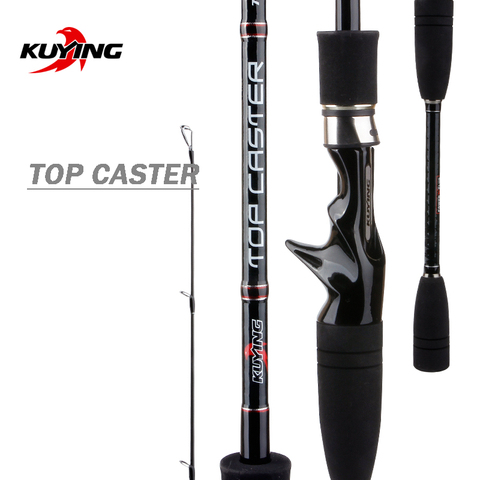 KUYING TOP CASTER 2.1m Spinning Casting Lure Fishing Rod Cane Stick Pole ML Light Soft 2 Section Carbon Medium Fast Action ► Photo 1/5