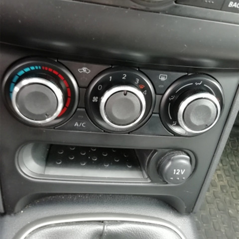 For Nissan Qashqai 2012 Aluminum Alloy Air Conditioning Knob 3pcs/set AC Knob Heat Control Switch Button Knob Car Styling ► Photo 1/6