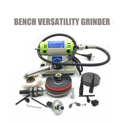 Mini Bench Grinder Electric Versatility Grinding Machine 4mm Chuck Variable Speed Rotary Tool With Flexible Tube Power Tools ► Photo 1/6