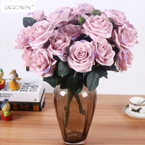 Artificial silk 1 Bunch French Rose Floral Bouquet Fake Flower Arrange Table Daisy Wedding Flowers Decor Party accessory Flores ► Photo 1/6