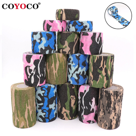 4.5m Camouflage Hunting Elastic Bandage Ankle Knee Finger Arm Support Self Adhesive Wrap Athletic Sports Protector Hunt Disguise ► Photo 1/6