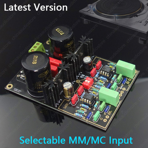 V2022 MM MC Phono Turntable Preamp  Pre-amplifier Dual Phono Preamplifier Circuit,Upgradable OPAMP ► Photo 1/6