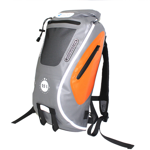 25L Big Capacity Reflective Profession Hiking Backpack Waterproof PVC Travel Bags Functional Beach River Tracing Sailing Dry Bag ► Photo 1/6