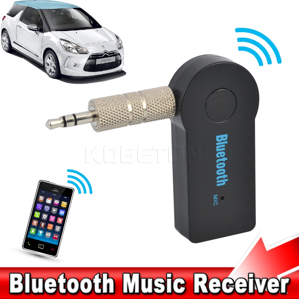 3.5mm Aux Handsfree Wireless Car Bluetooth Receiver Kit Adapter For Headphone BY 