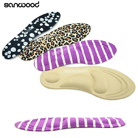 Arch Support Orthotic Massage High Heels Sponge Anti Pain Shoe Insoles Cushions for women memory foam palmilha de silicone hot ► Photo 1/6