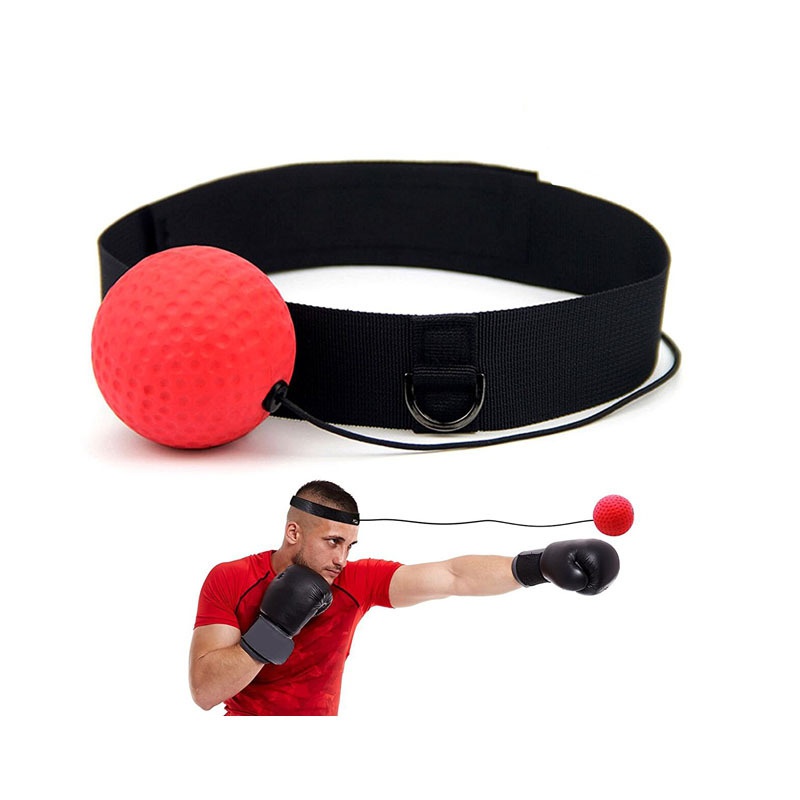UK Boxing Punch Exercise Fight Ball Head Band Reflex Speed Training Speedball 