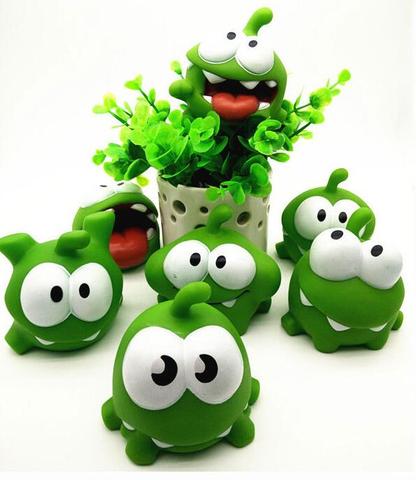 new arrival Kids Toys One Pice 7.5*7.5*6.5cm Genuine Om Nom action Toy With Squeeze-Sounding In Stock ► Photo 1/4