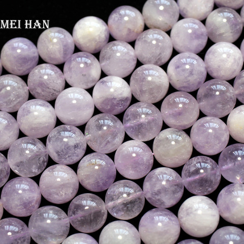 Meihan Free shipping (1 strand) Natural Lavender Amethyst 10mm smooth round Beads for jewelry making DIY  gift ► Photo 1/3