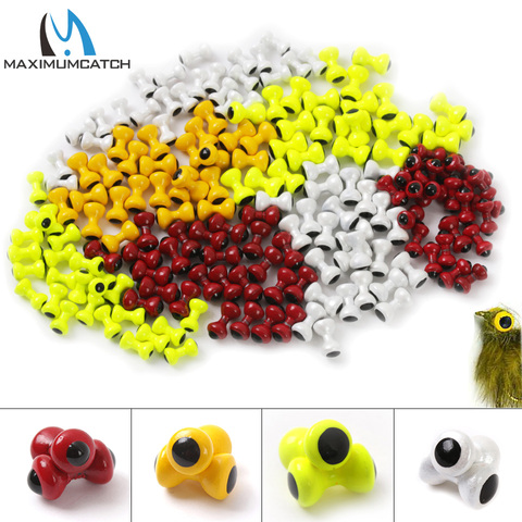 Maximumcatch 25PC Painted Lead Eyes Fly Tying Beads Dumbbell Fly Tying Material ► Photo 1/6
