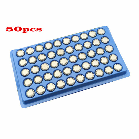 Free shipping 50Pcs AG13 High volume Button Cell Battery 357A A76 303 LR44 SR44SW SP76 L1154 RW82 RW42  Long Lasting watch toys ► Photo 1/4