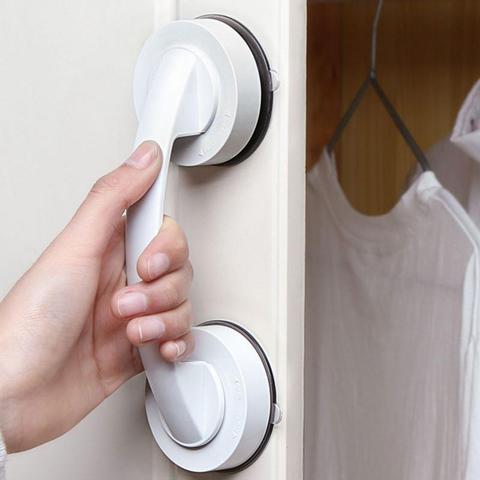 Bathroom Anti-slip Removable Handle Shower Room Grab Bar Armrest Refrigerator Handle w/ Super Strong Suction Cup for More Safety ► Photo 1/6