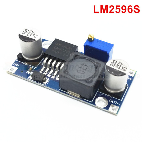 2pcs Ultra-small LM2596 power supply module DC / DC BUCK 3A adjustable buck module regulator ultra LM2596S 24V switch 12V 5V 3V ► Photo 1/1