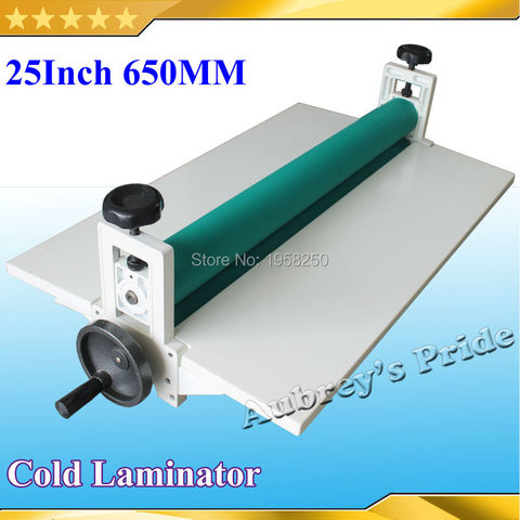 All Metal Frame 25Inch 65CM Longth Manual Laminating Machine Photo Vinyl Protect Rubber Cold Laminator ► Photo 1/1