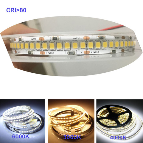 2022 New High Brightness 1800lm 240LEDS/m DC 12V 24V White Warm White Flexible LED Light Strip 5m/Lot IP65 Customzie Possible ► Photo 1/1