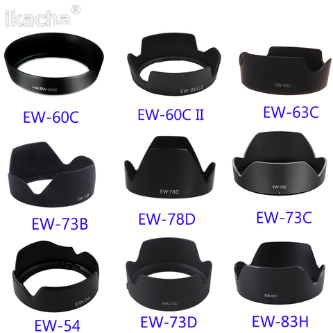 1piece Lens Hood Protector For EW-54 EW-60C EW-60CII EW-63C EW-73B EW-73C EW-78D EW-73D EW-83H for Canon Lens Camera Accessories ► Photo 1/6